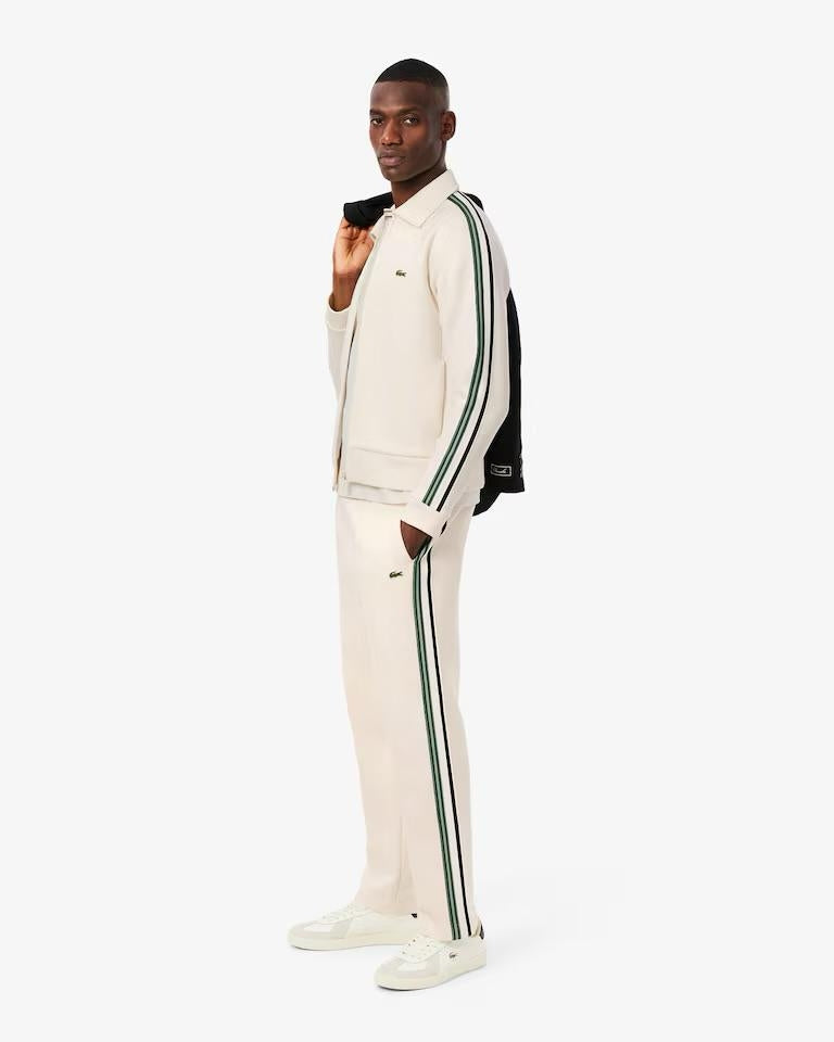 Pantalone Lacoste in felpa con bande multicolor uomo