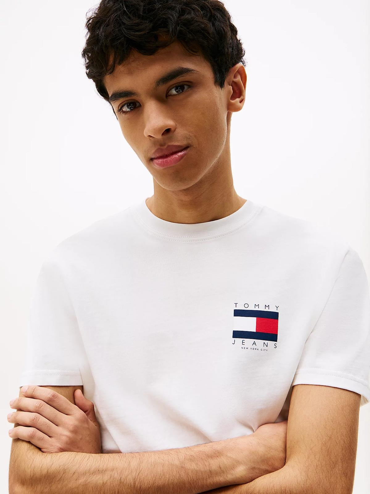 T-Shirt Tommy Jeans classic con logo bandiera uomo