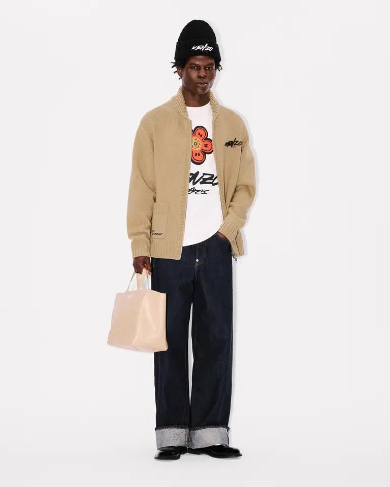 Cardigan Kenzo Paris "Futura" in lana uomo
