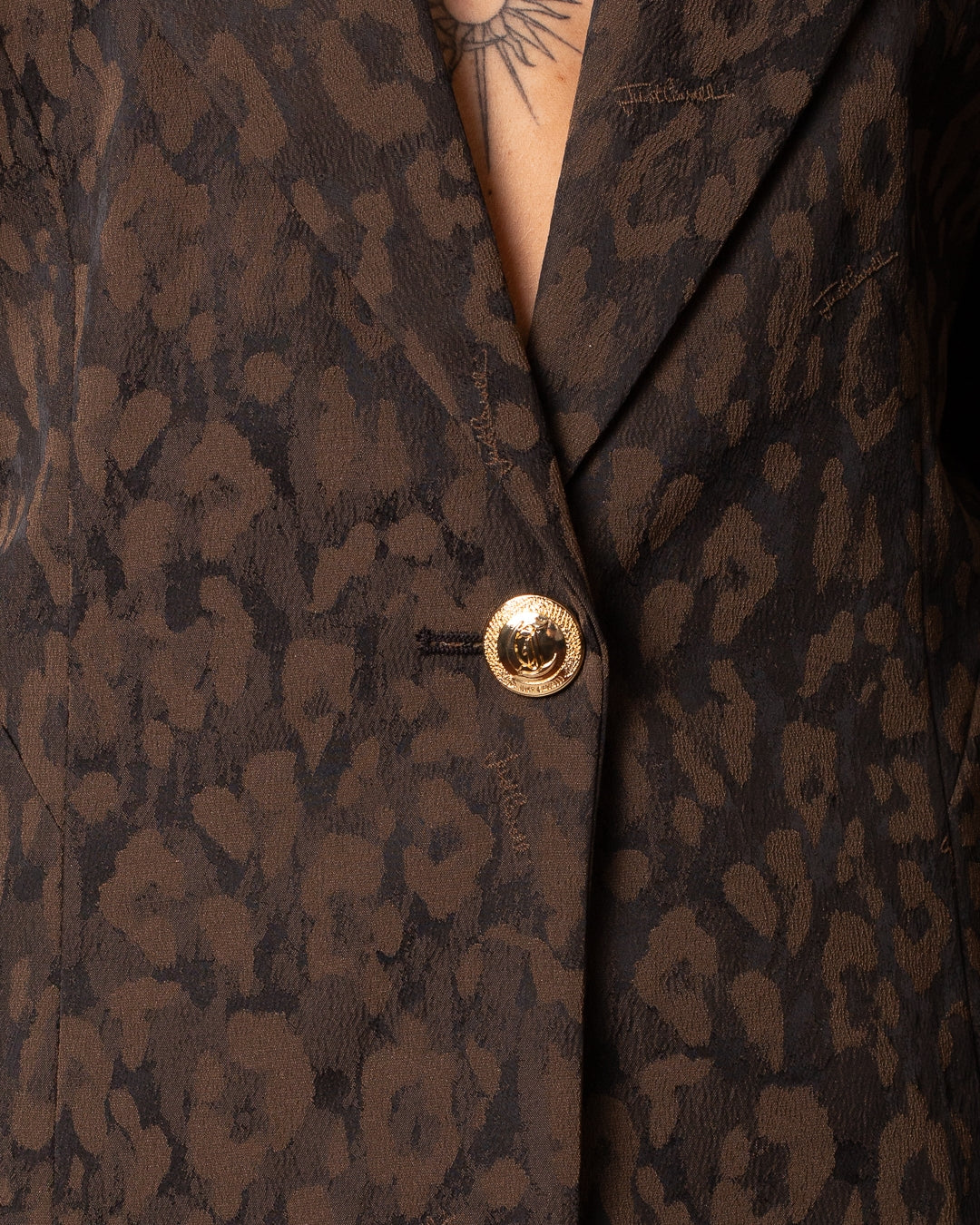 Giacca blazer Just Cavalli "Jacquard Leopard" donna