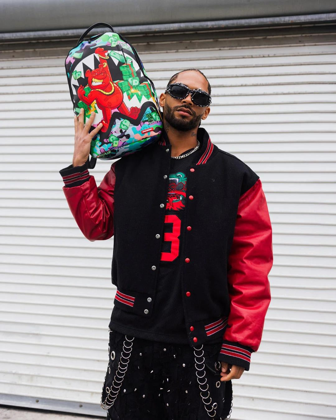 Zaino Sprayground verde Diablo Flexing on you dlxsv backpack