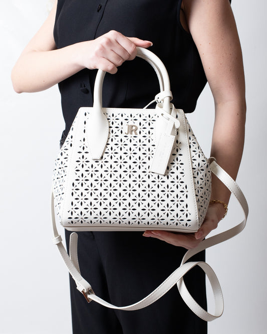 Borsa John Richmond in vera pelle con dettagli traforati donna