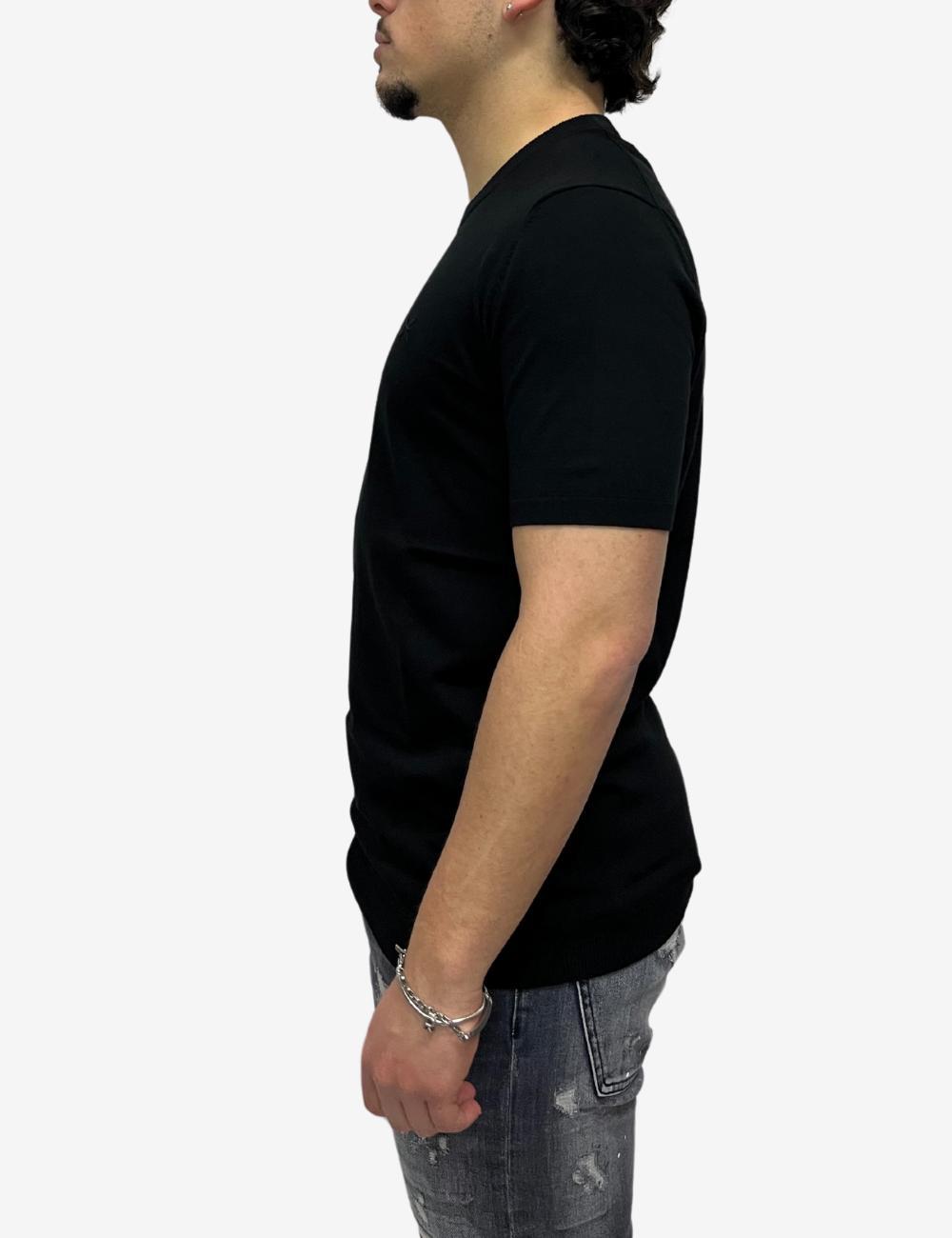 T-Shirt in maglia Richmond X con banda bicolor uomo