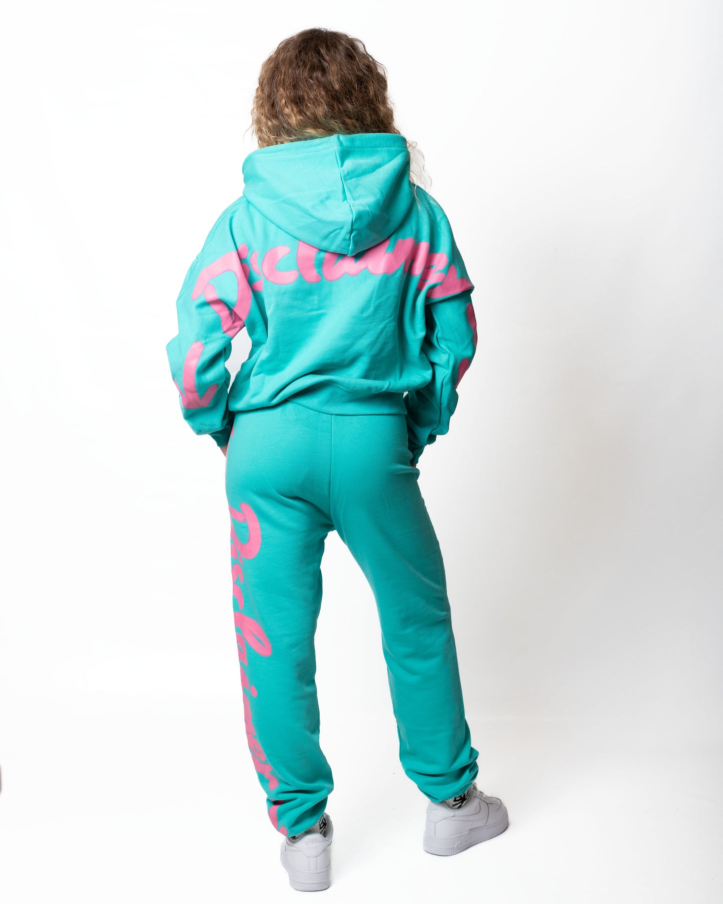 Felpa Disclaimer cropped con logo signature donna