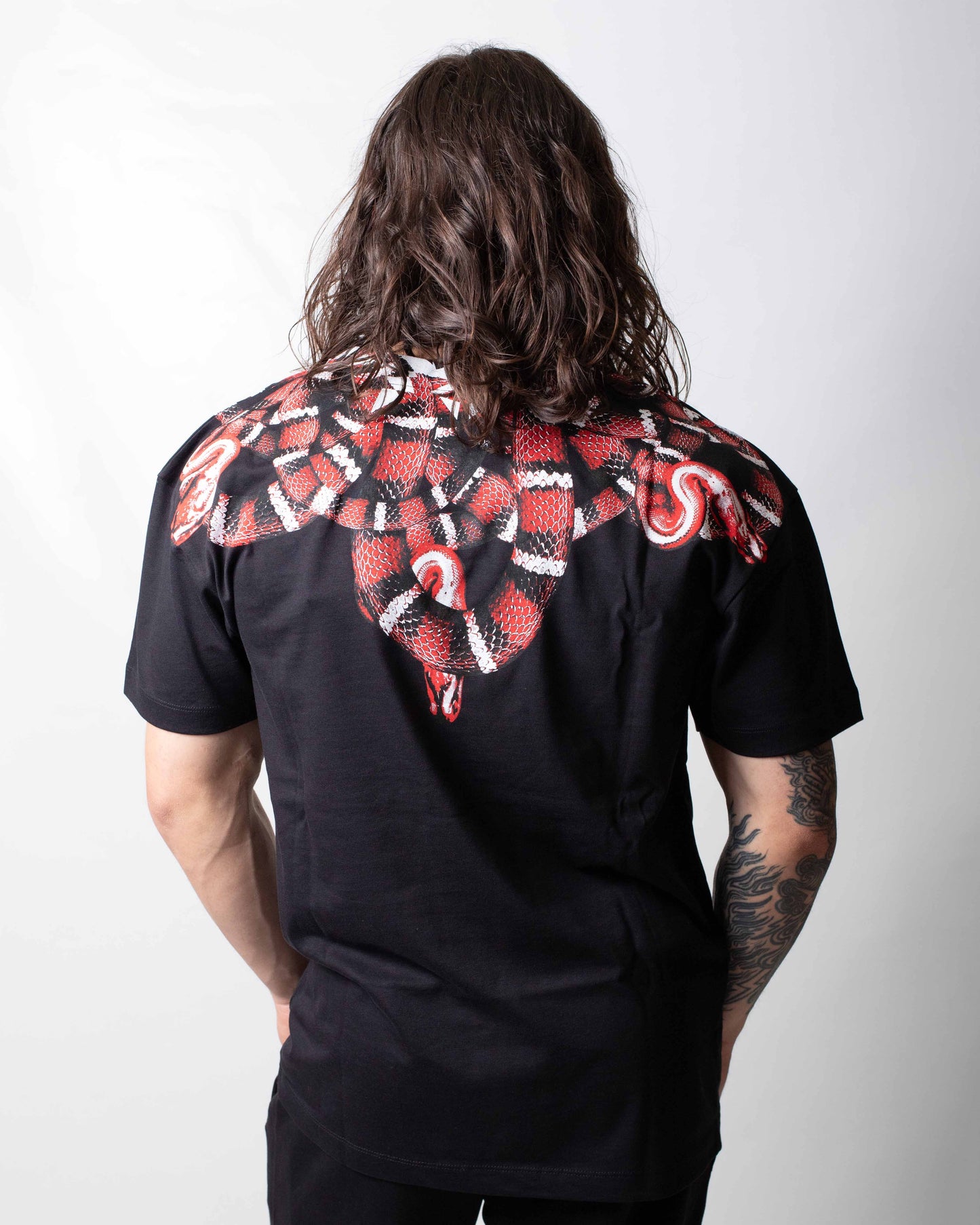 T-Shirt Marcelo Burlon "Red Snake" uomo