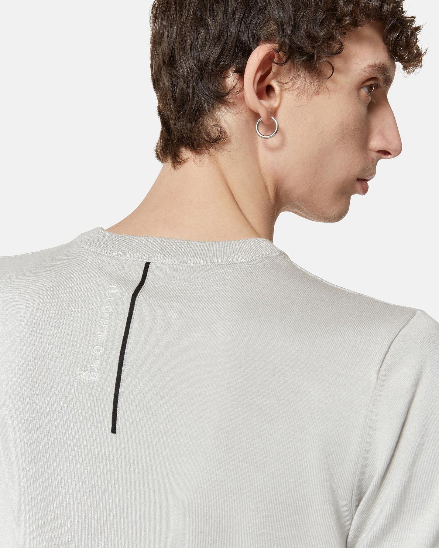 Maglia Richmond X con patch logata in gomma uomo