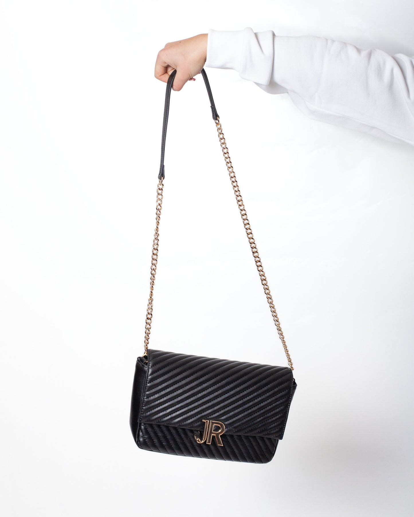 Borsa John Richmond trapuntata con tracolla in catena donna