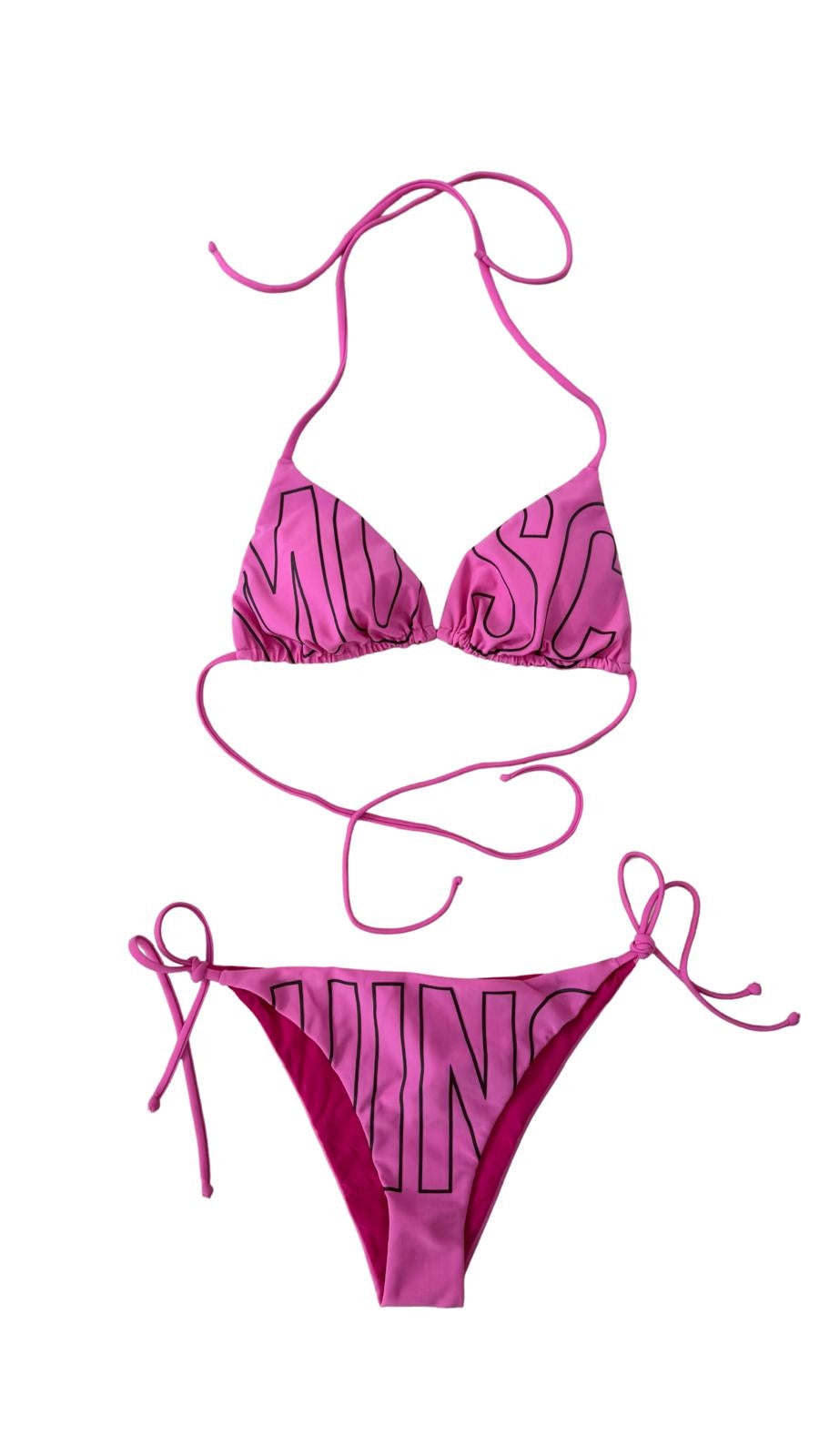 Triangolo mare Moschino Swim con logo a contrasto donna