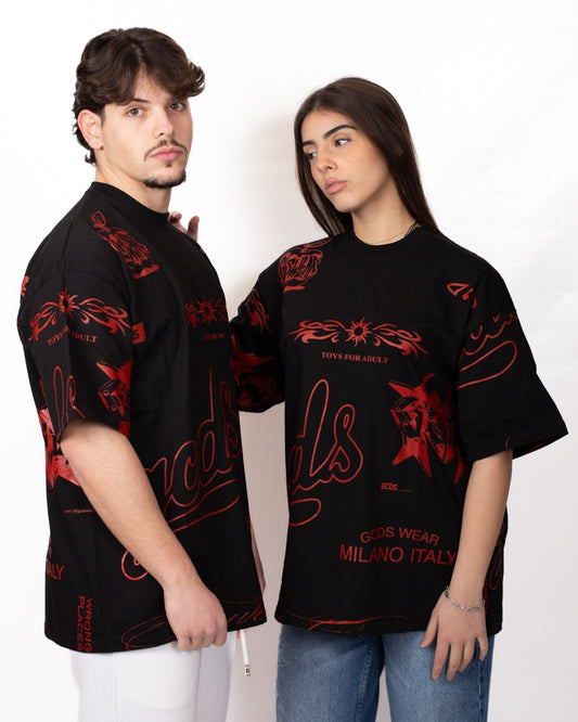 T-Shirt GCDS "History Logo" oversize