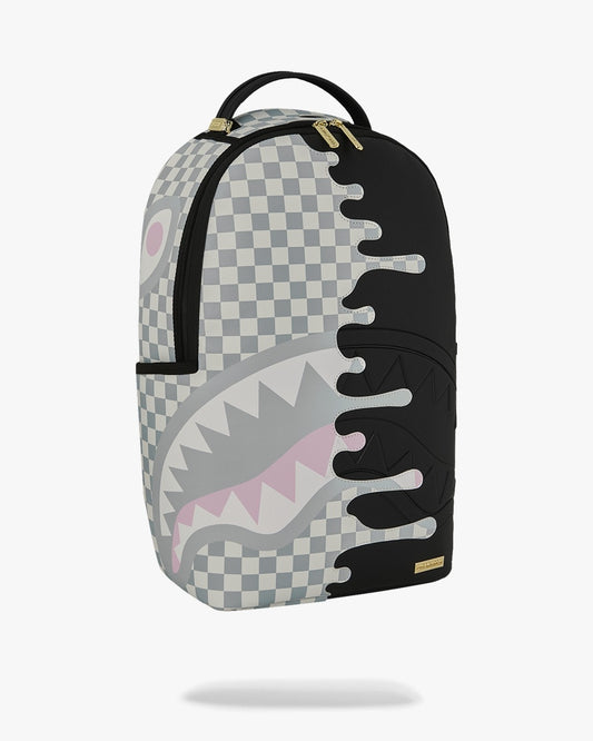 Zaino Sprayground nero CREAM CHECK UNFINISHED SHARK DLXSV BACKPACK