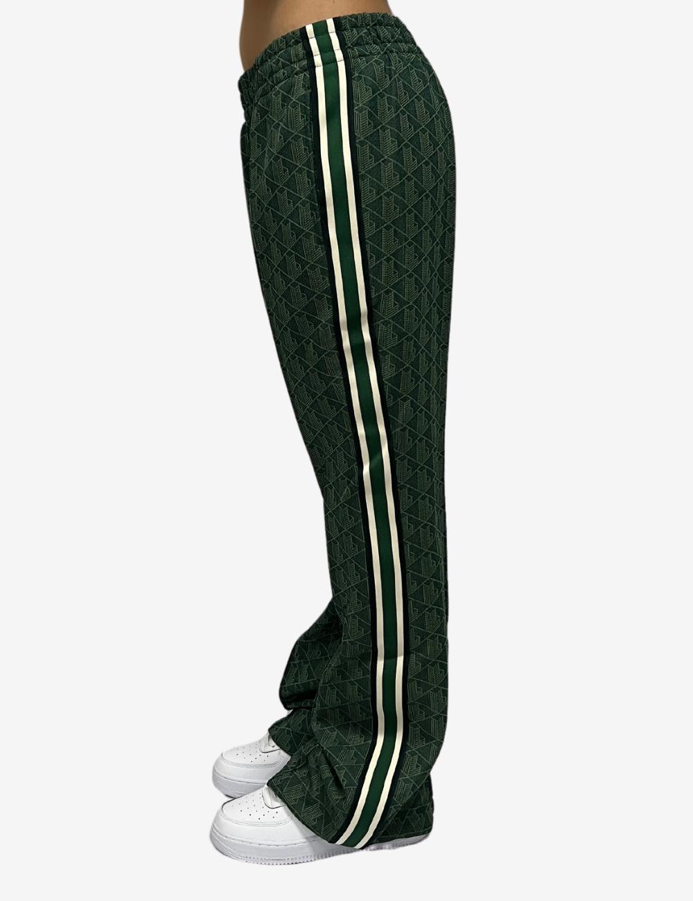 Pantalone Lacoste logato allover donna