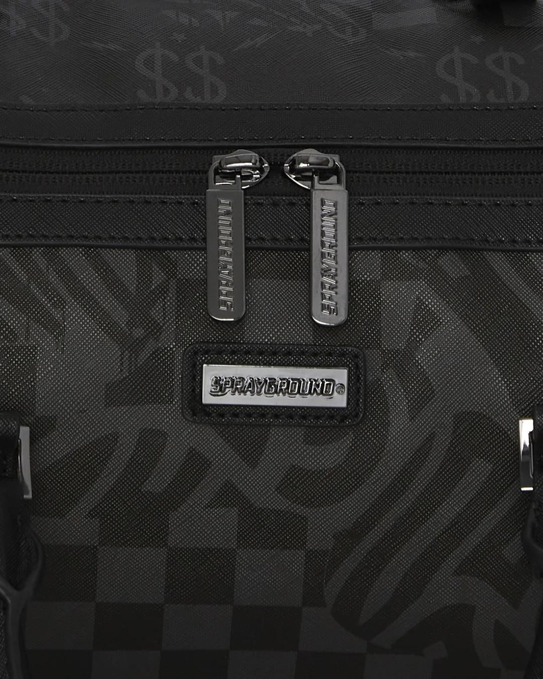 Borsa Sprayground nero 3AM check mini duffle