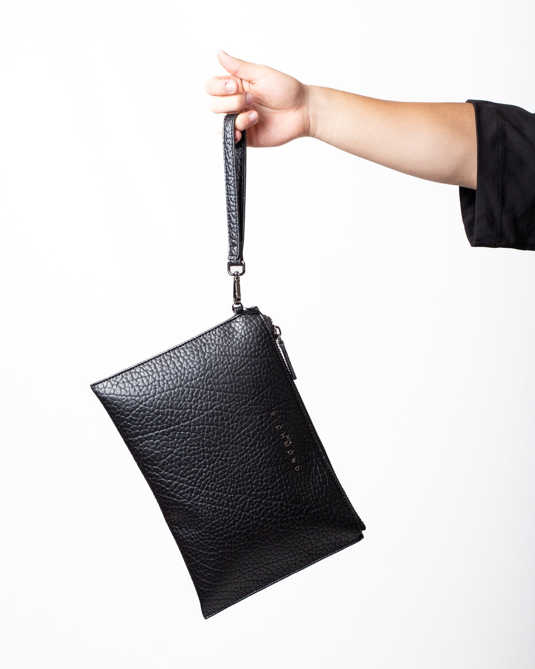 Pochette John Richmond in ecopelle con manico removibile uomo