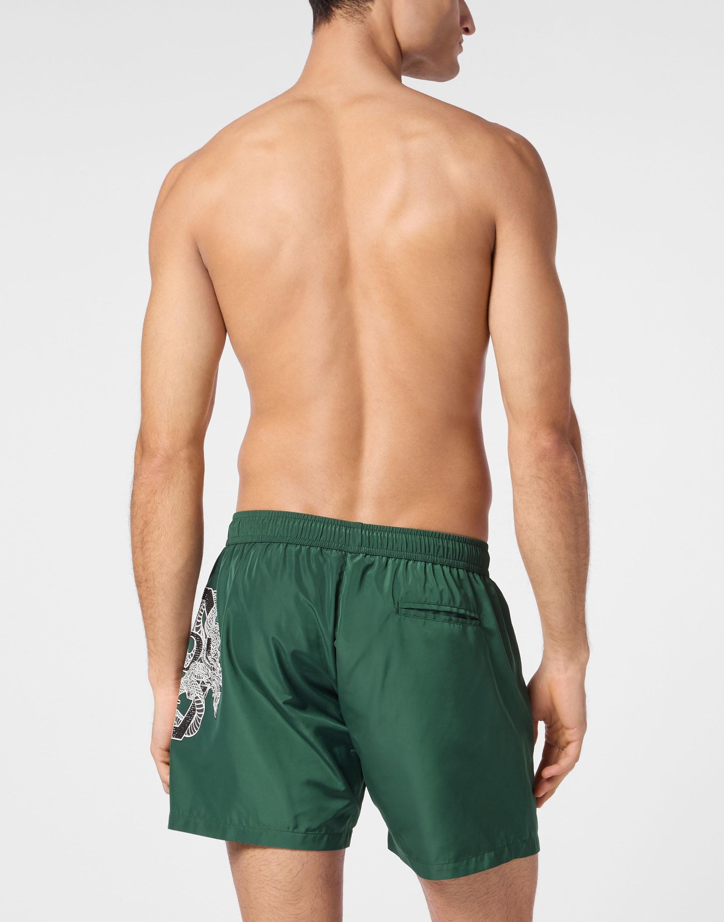 Boxer mare Philipp Plein con stampa "dragon" e applicazione uomo