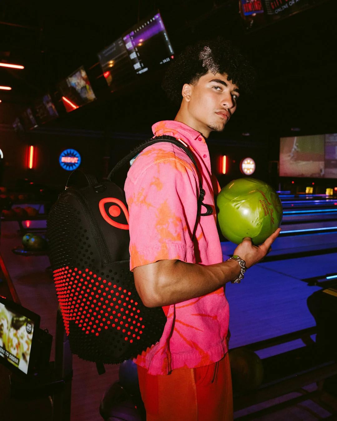 Zaino Sprayground nero Punk spike shark dlxv backpack