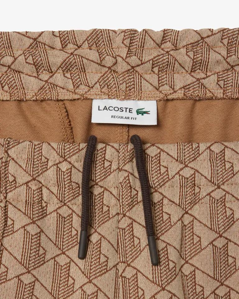 Pantalone Lacoste logato allover uomo