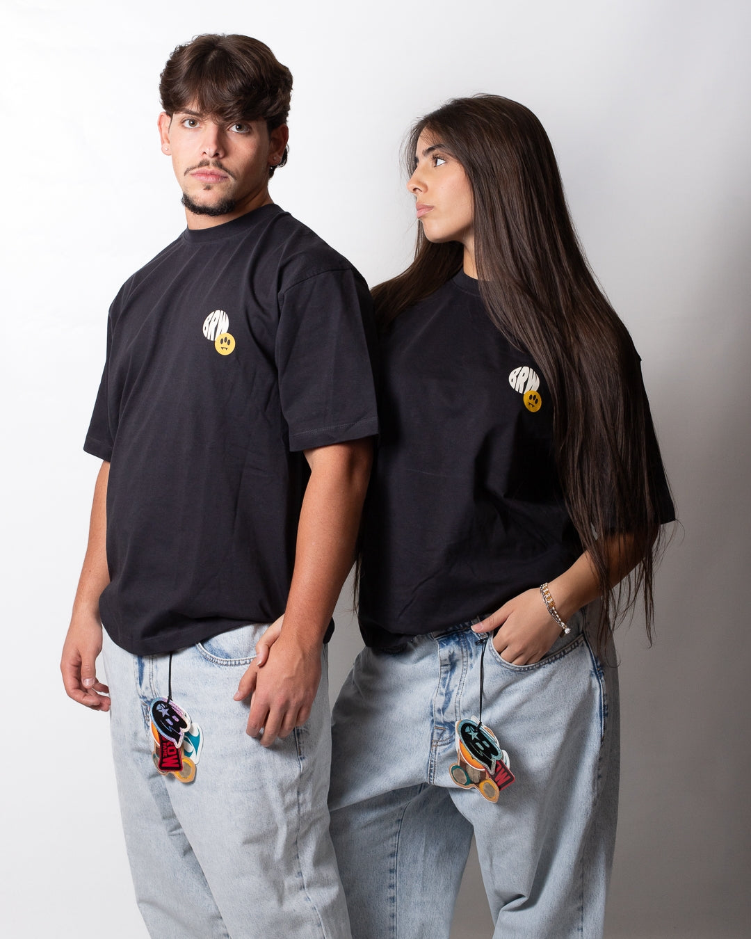 T-Shirt Barrow "Hall of fame" con perline e strass