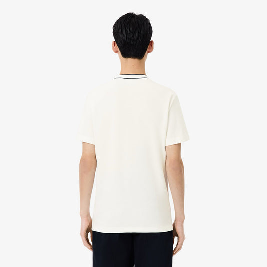 T-Shirt Lacoste con girocollo a righe uomo