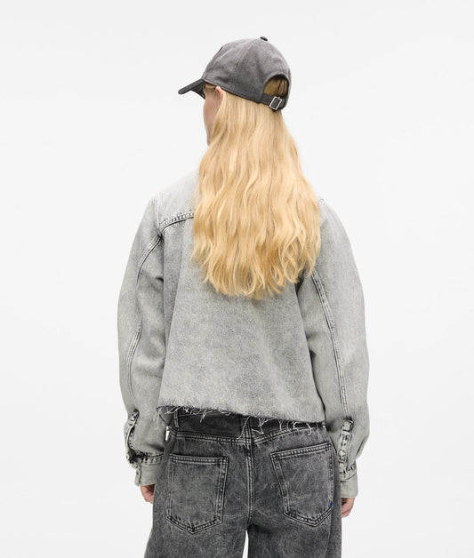 Giubbotto Karl Lagerfeld Jeans in denim cropped donna