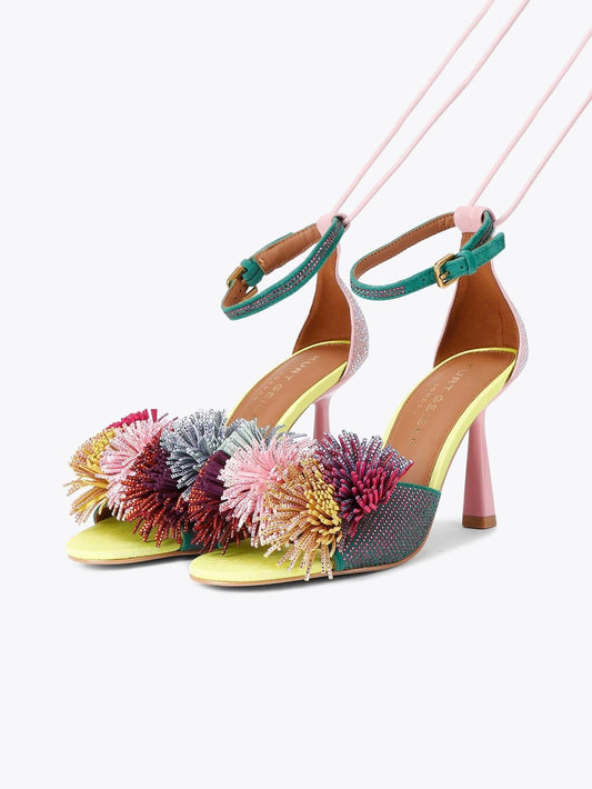 Sandalo Kurt Geiger "Pom Pom Ankle Tie" donna