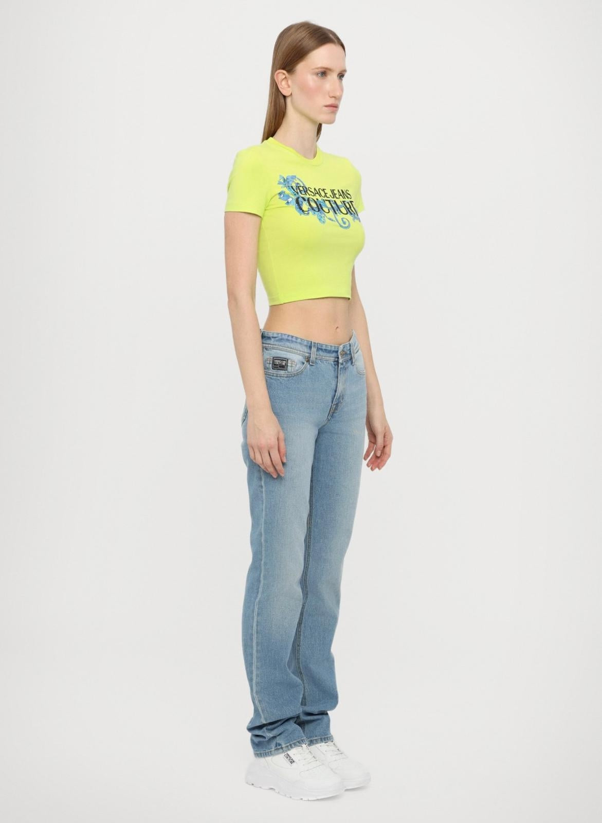 T-Shirt Versace Jeans Couture "Baroque strass" donna