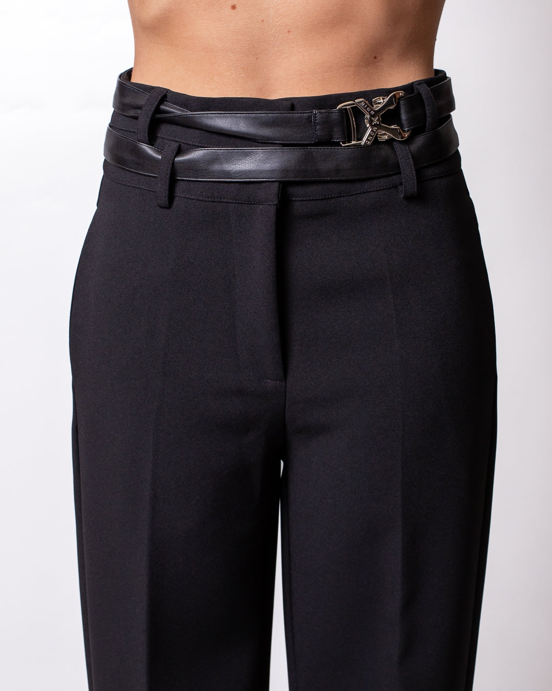 Pantalone Richmond X chino con cinta in pelle donna