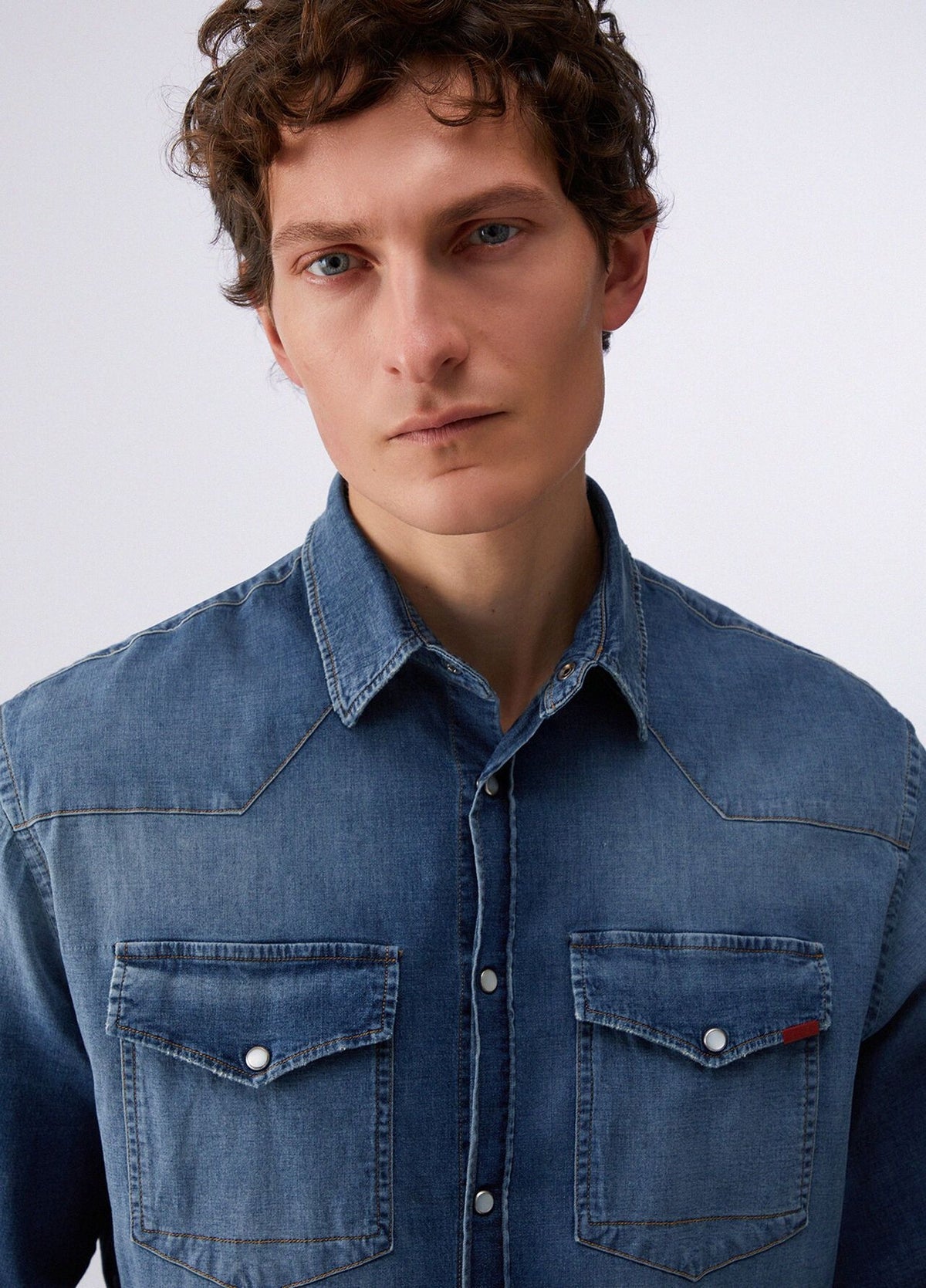 Camicia Liu Jo regular in denim uomo