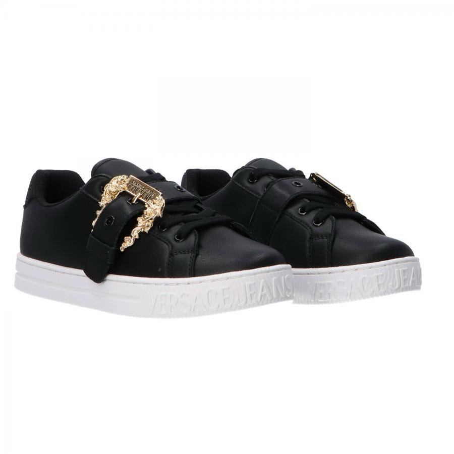 Sneakers Versace Jeans Couture in pelle con fibbia logata donna