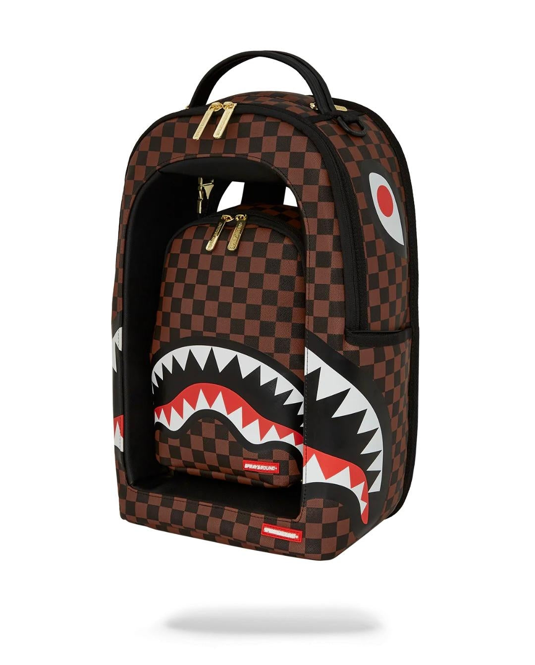 Zaino Sprayground marrone Sharks in a hole in paris dlxsv backpack