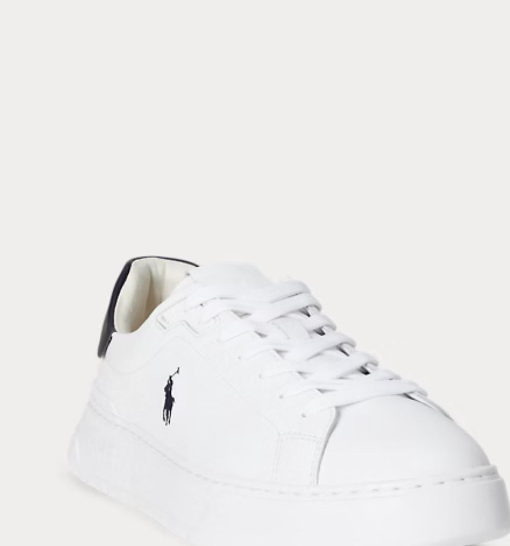Sneakers Polo Ralph Lauren in pelle con ricamo uomo