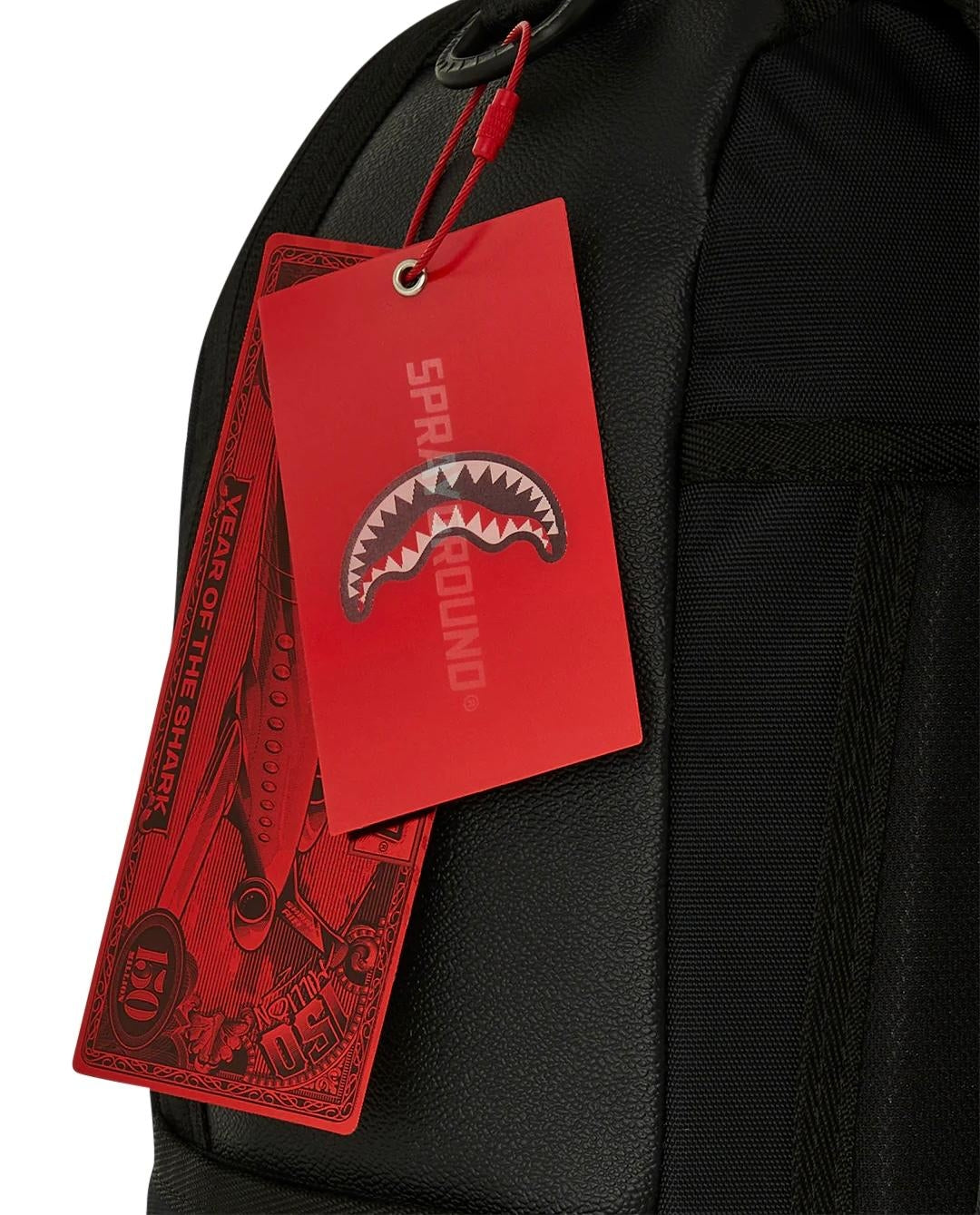 Zaino Sprayground nero Led stripe sharks dlx backpack