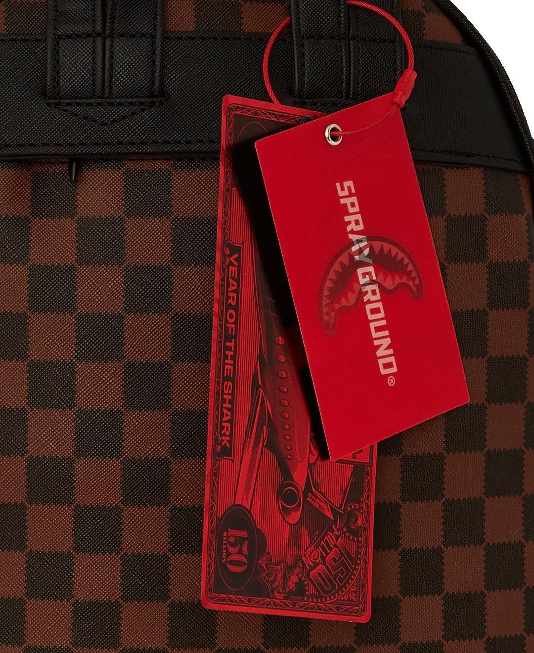 Zainetto Sprayground marrone Sawtooth sharks in paris savage backpack