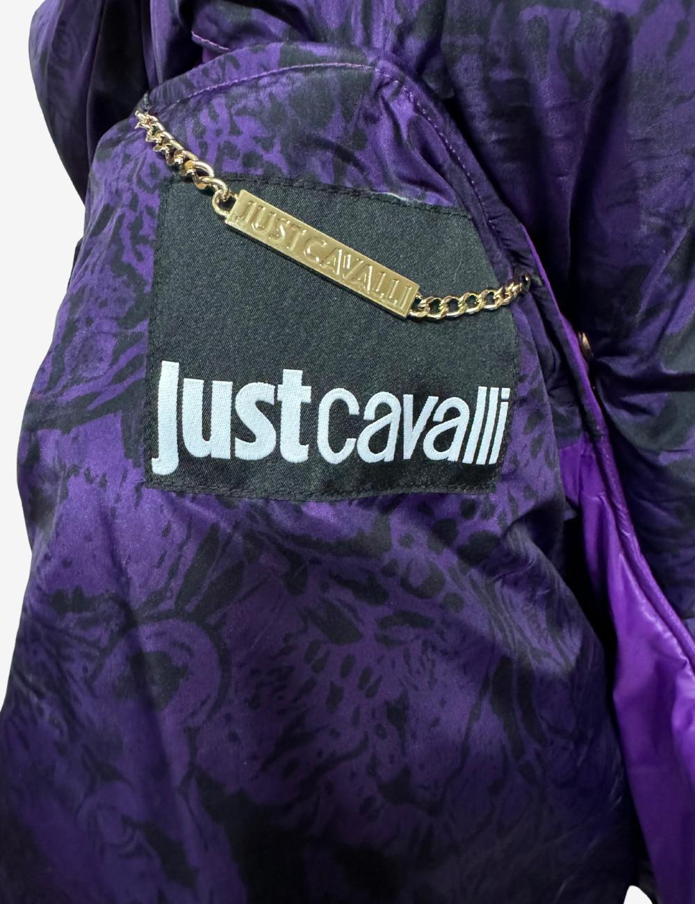 Giubbotto Just Cavalli con dettagli oro donna