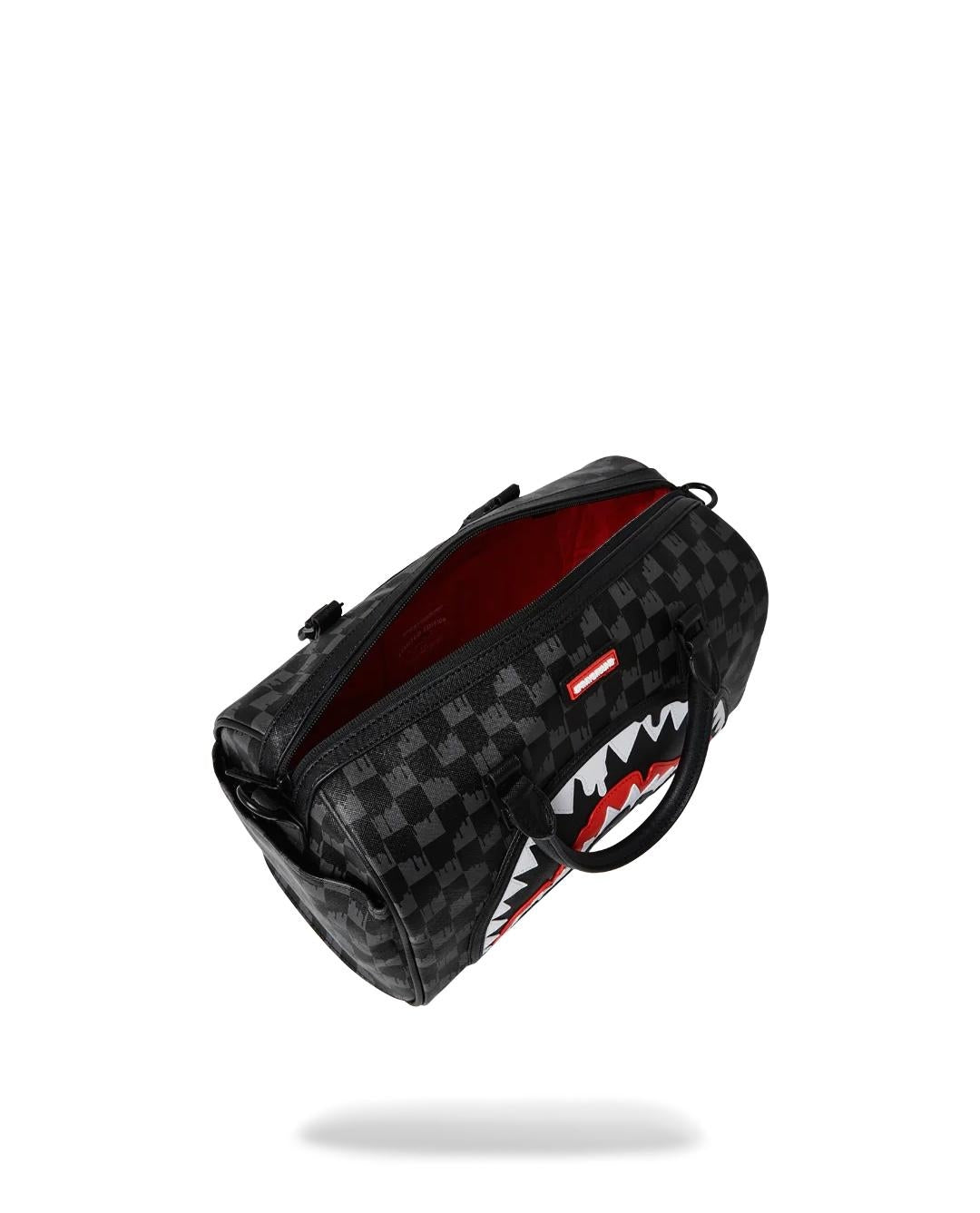 Borsa Sprayground nero Dripping sharks in paris mini duffle
