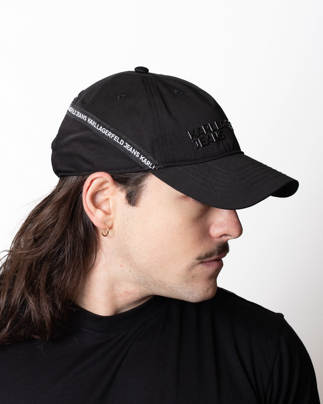 Cappello Karl Lagerfeld Jeans con logo in gomma