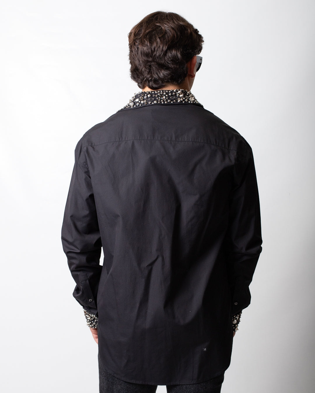 Camicia John Richmond con colletto e polsini decorati uomo