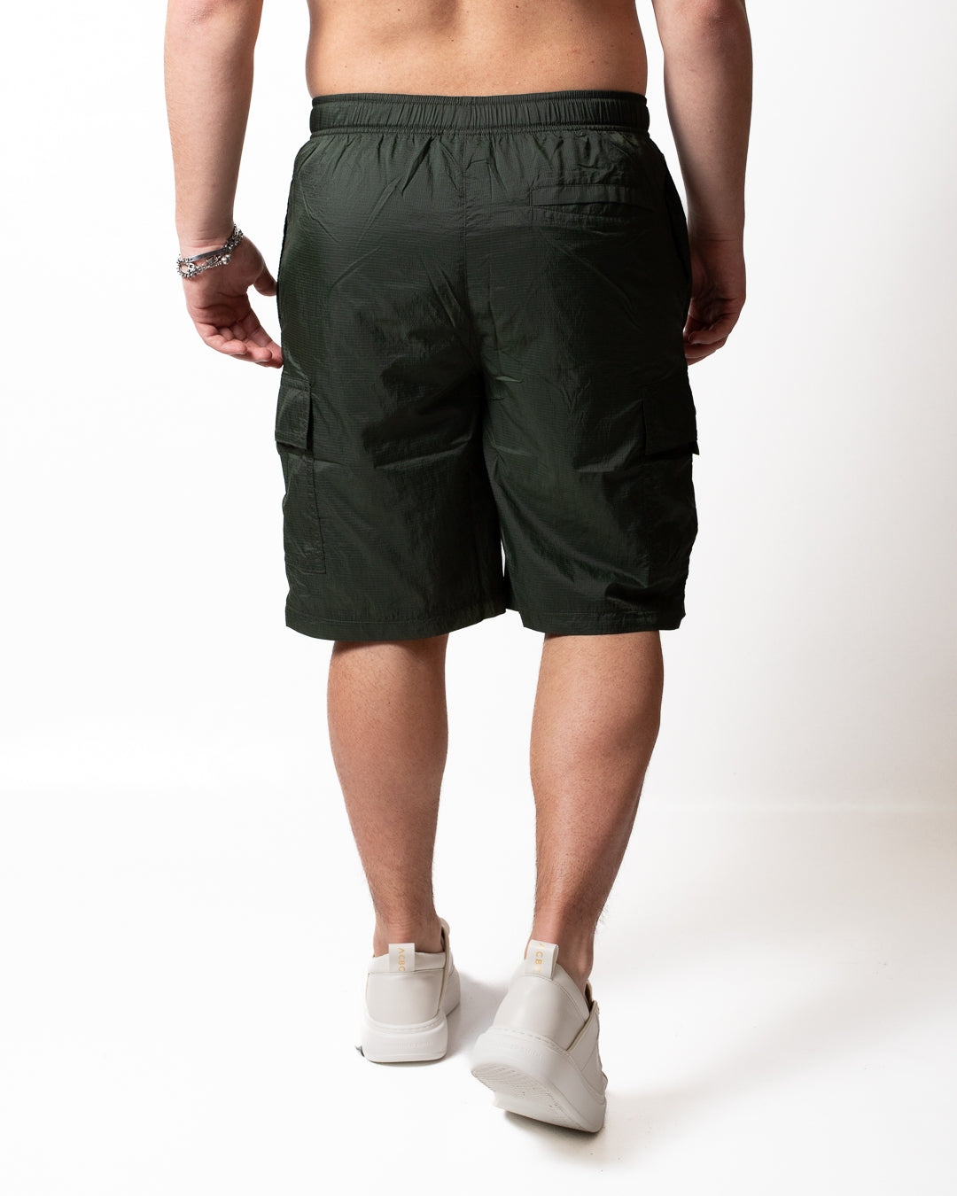 Short Lacoste cargo in nylon uomo