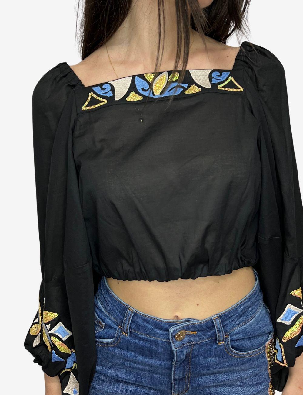 Blusa Nenette con ricami donna