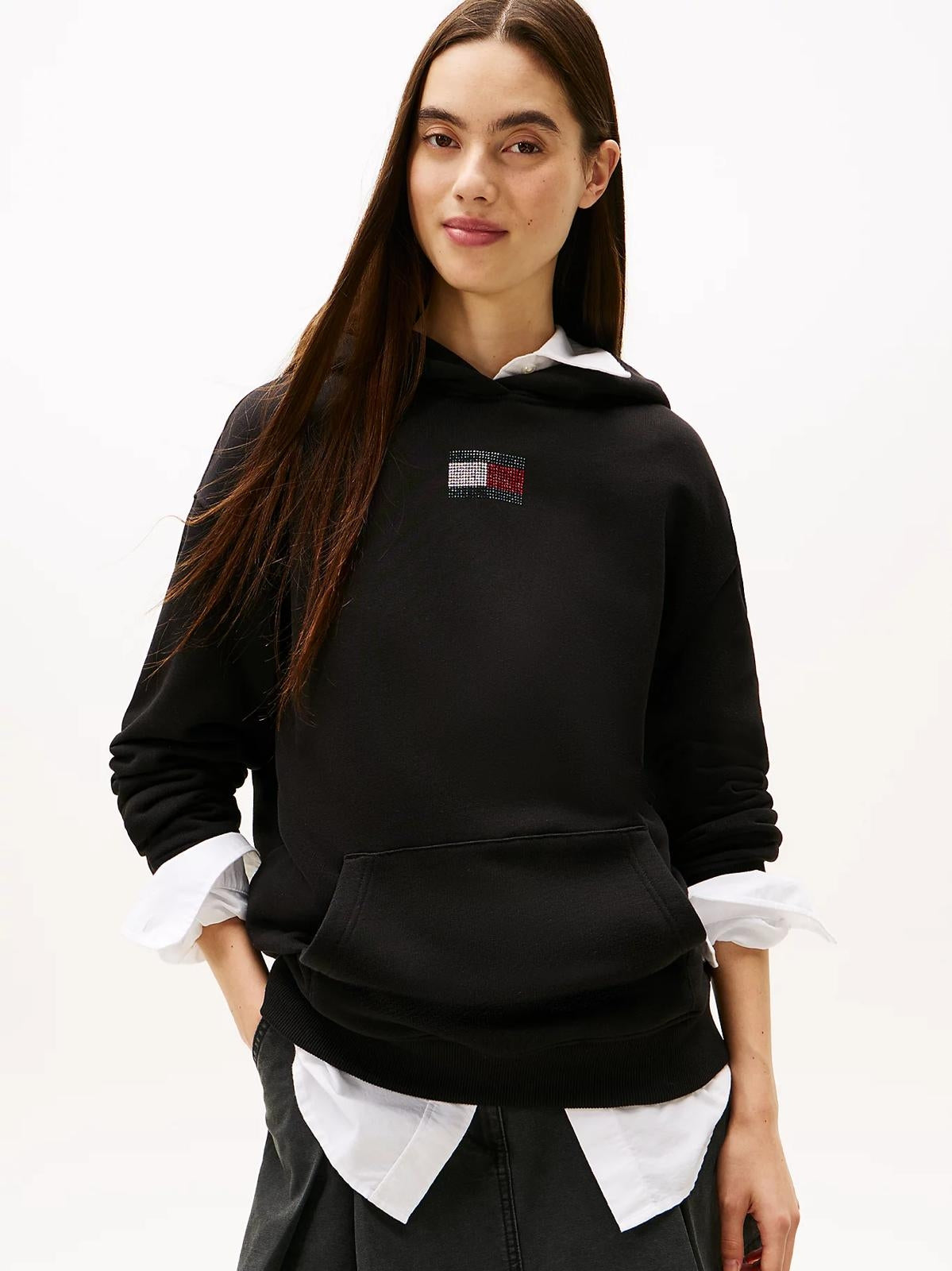 Felpa Tommy Jeans "Party Flag" donna