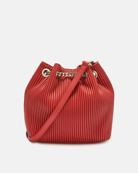 Borsa John Richmond bucket in plisse con tracolla donna