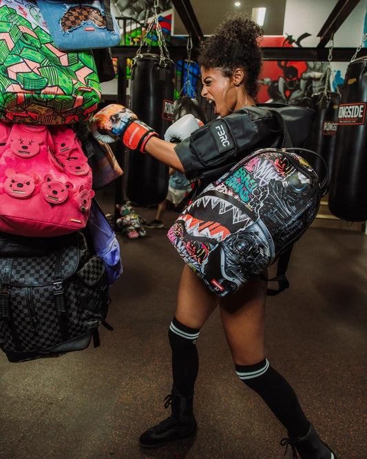 Zaino Sprayground nero Split cybershark dlxsv backpack