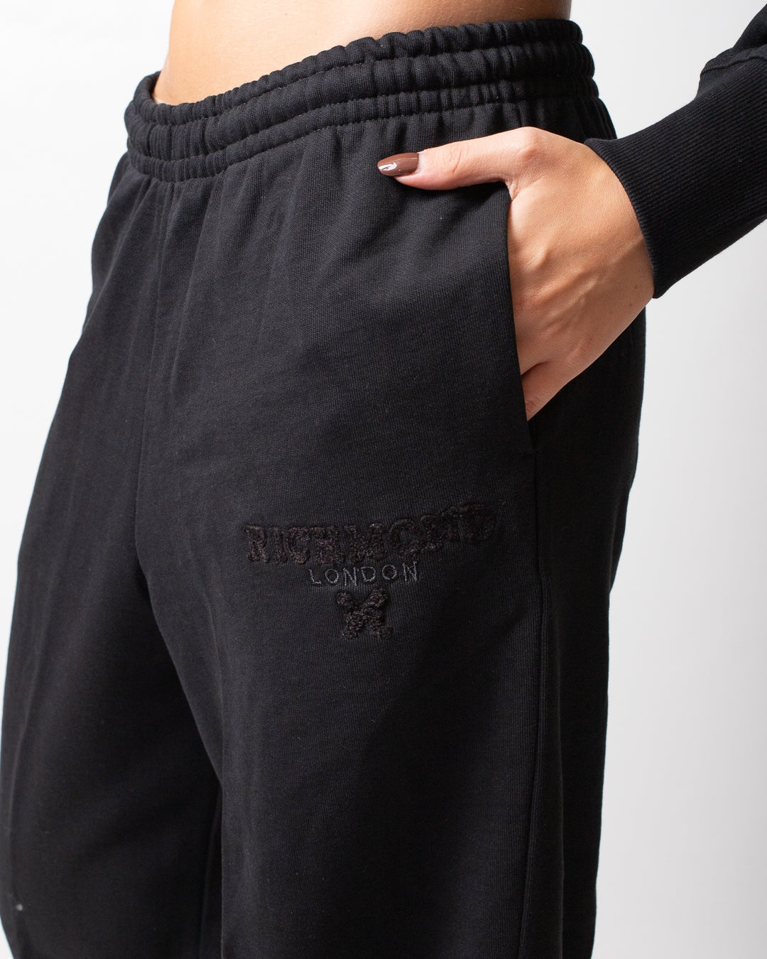 Pantalone Richmond X in felpa con logo in rilievo donna