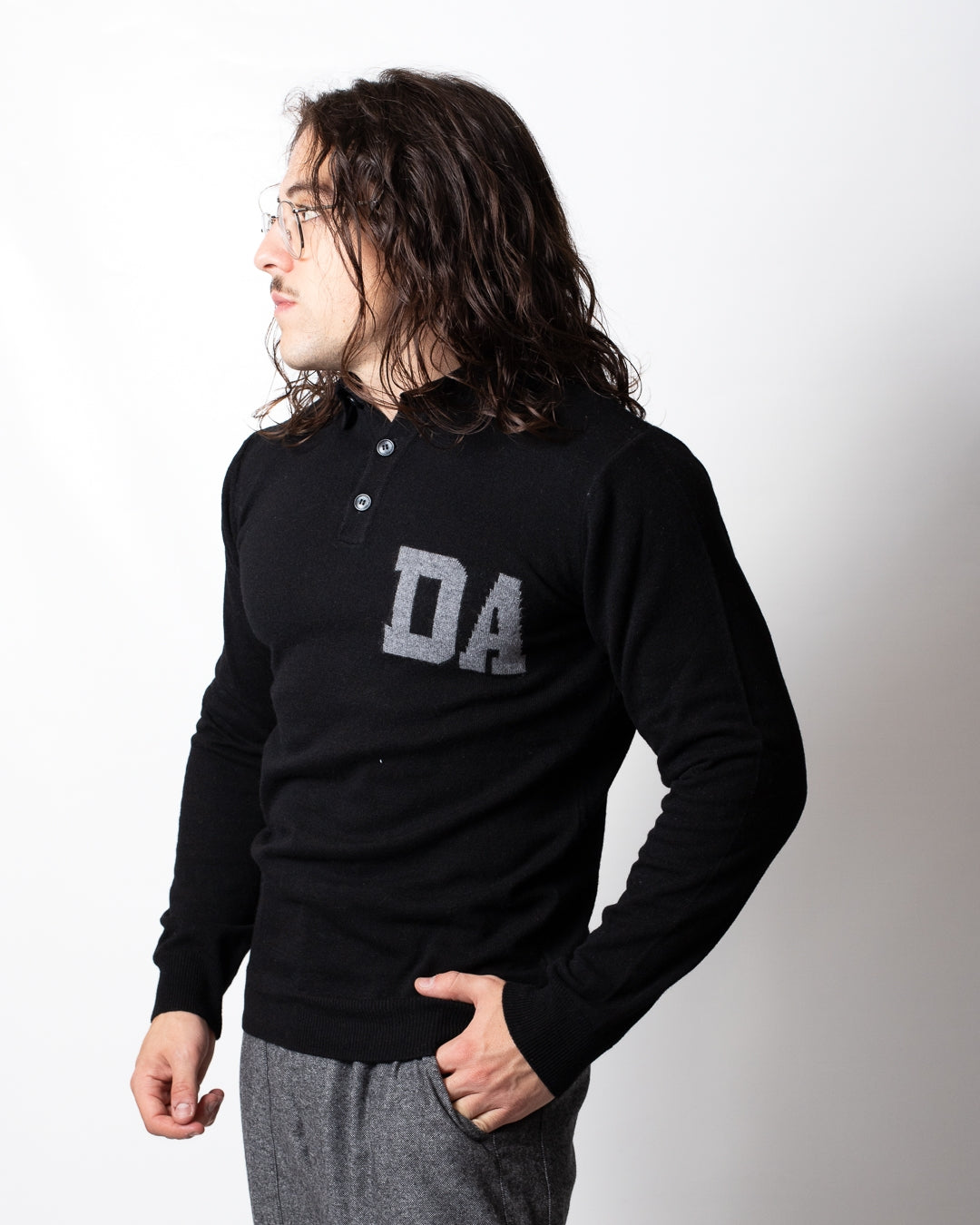 Maglia Daniele Alessandrini polo in lana uomo