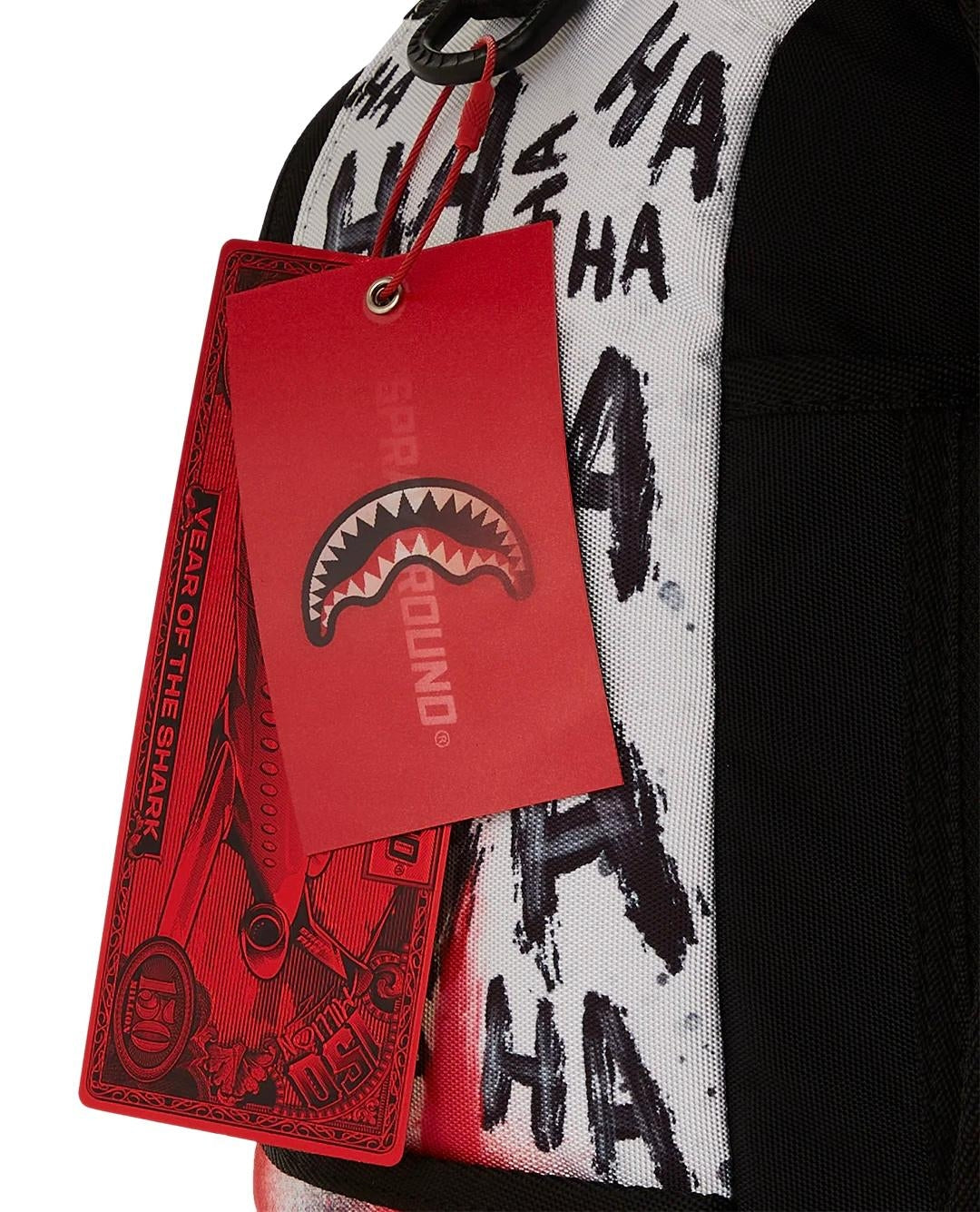 Zaino Sprayground bianco The Joker shark mouth dlxr backpack