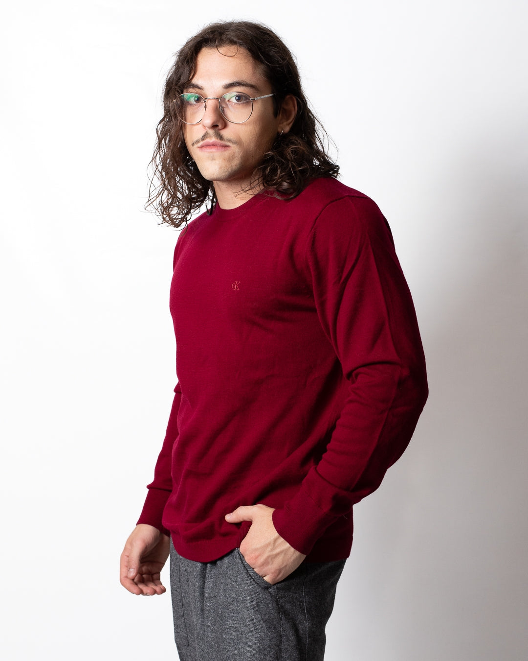 Maglia Calvin Klein classic fit in lana uomo