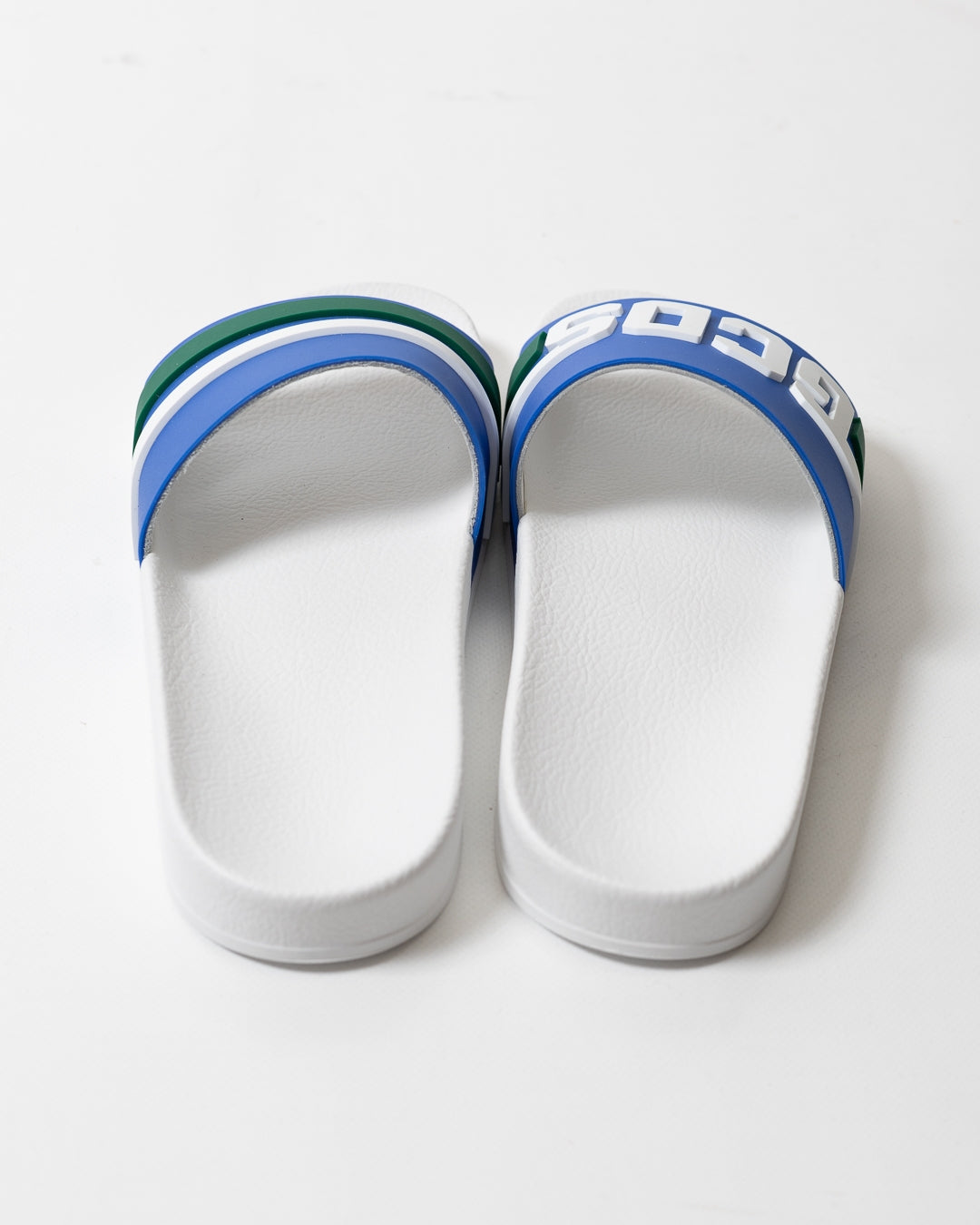 Ciabatte GCDS in gomma "Logo Band Blue" uomo