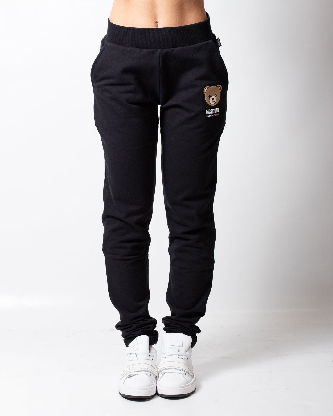 Pantalone Moschino Underwear in felpa con logo Teddy donna