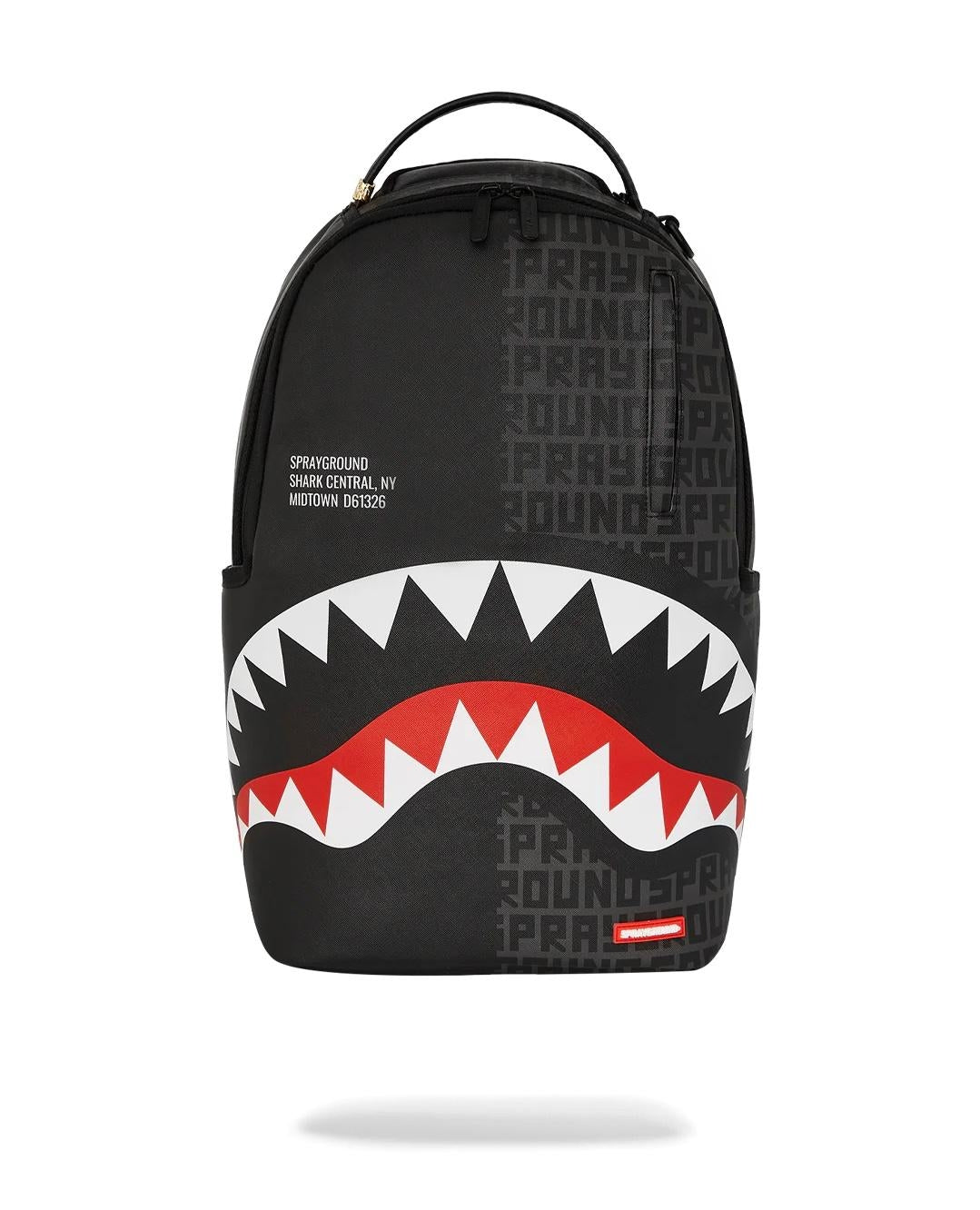 Zaino Sprayground nero Shark central split infinity dlxsv backpack