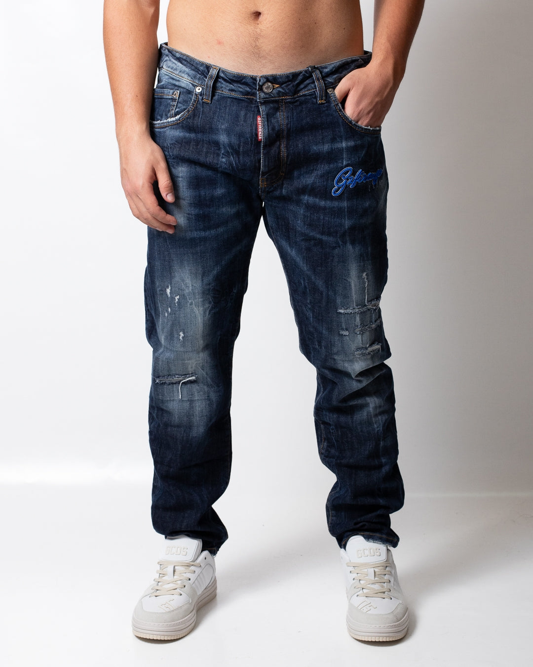 Jeans G2 Firenze "Blue Cobalto" slim uomo