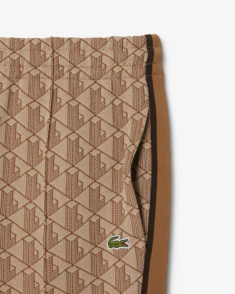 Pantalone Lacoste logato allover uomo